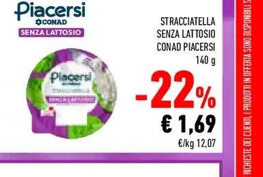 Stracciatella senza lattosio Conad Piacersi