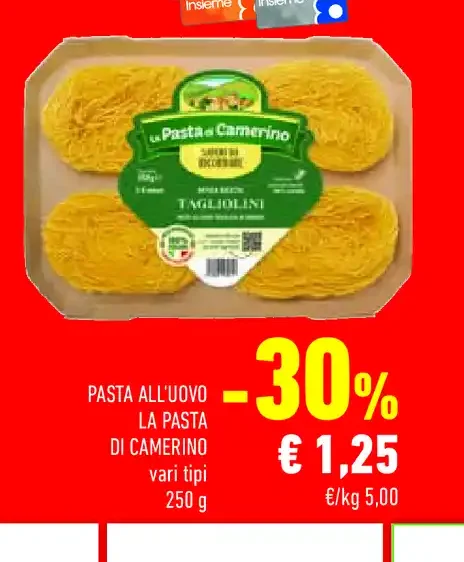 Pasta all'uovo La Pasta di Camerino