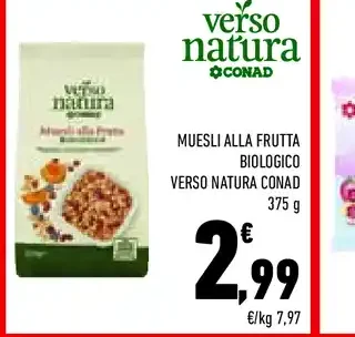 Muesli alla frutta biologico Verso Natura Conad