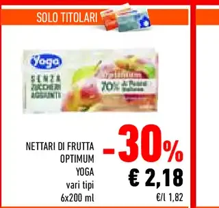 Nettari di frutta Optimum Yога