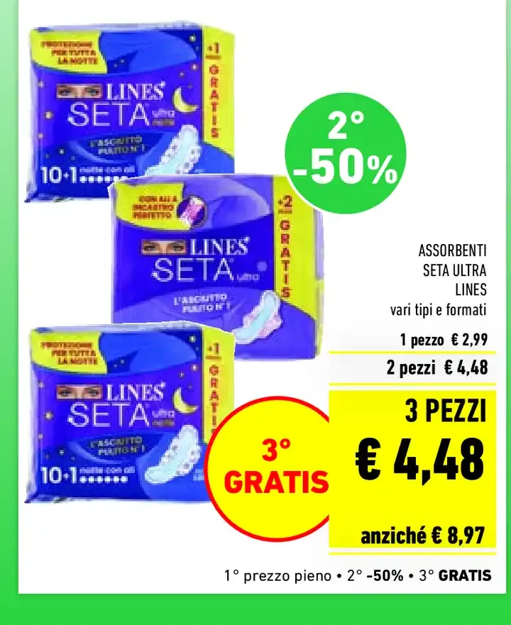 Assorbenti Seta Ultra Lines