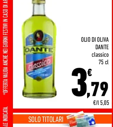 Olio di oliva Dante classico