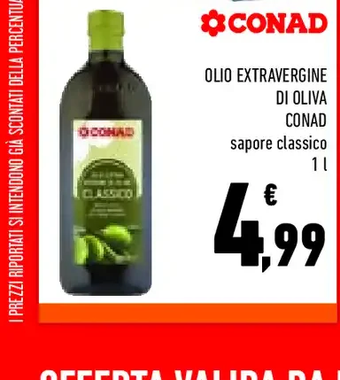 Olio extravergine di oliva Conad