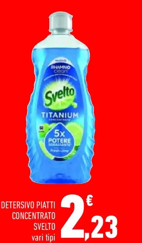 Detersivo piatti concentrato Svelto Titanium