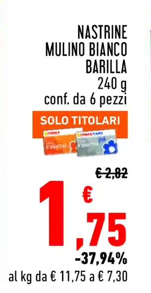 Nastrine Mulino Bianco Barilla
