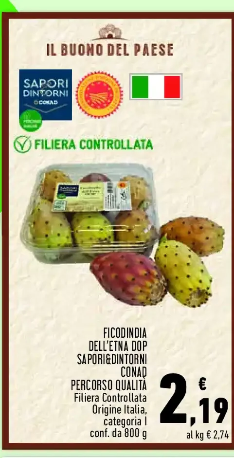 Ficodindia dell'Etna DOP Saporidintorni Conad