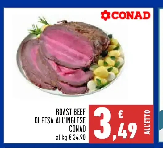 Roast beef di fesa all'inglese Conad