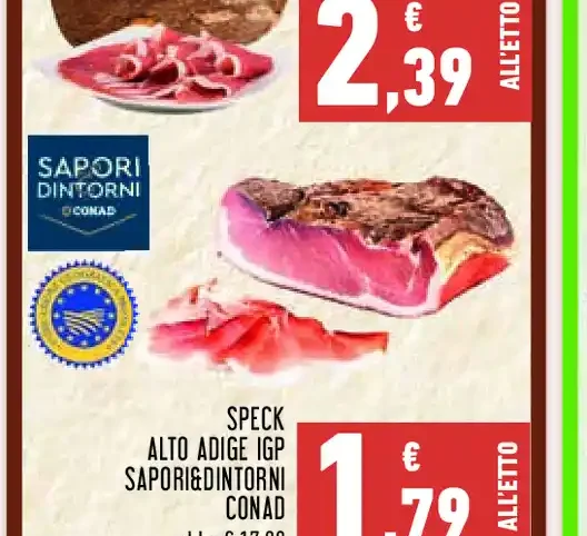Speck Alto Adige IGP Sapori&Dintorni Conad