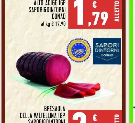 Bresaola della Valtellina IGP Sapori&Dintorni Conad