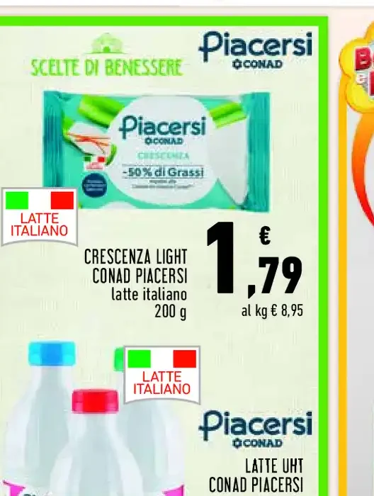 Latte UHT Conad Piacersi