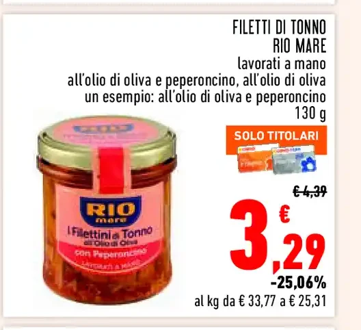 Filetti di tonno Rio Mare