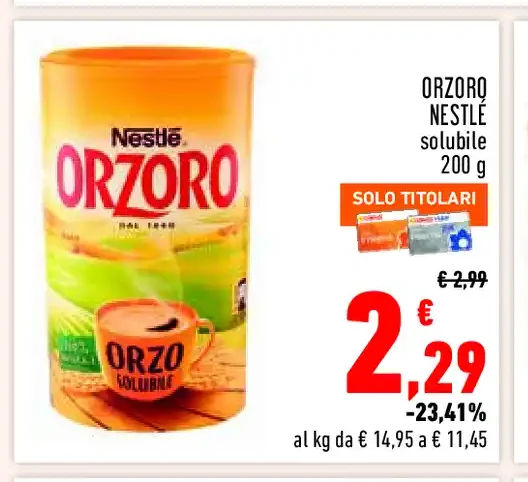 Orzoro Nestlé solubile