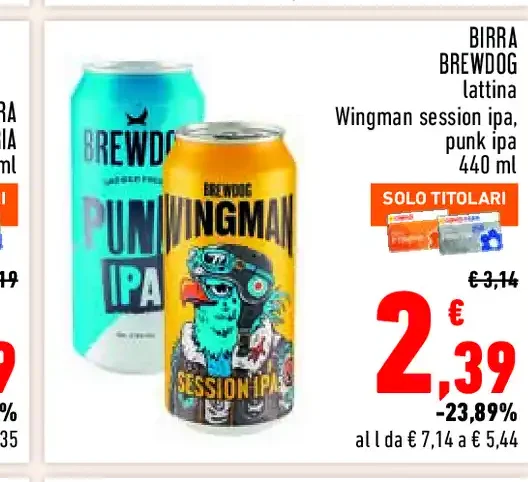 Birra BrewDog Wingman session IPA