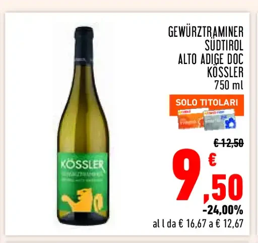 Gewürztraminer Südtirol Alto Adige DOC Kossler
