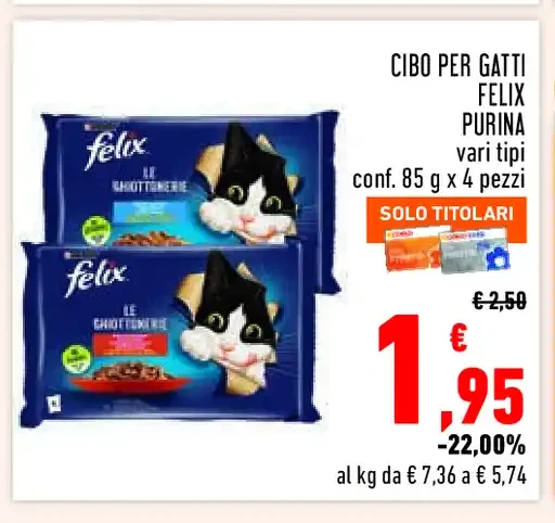 Cibo per gatti Felix Purina