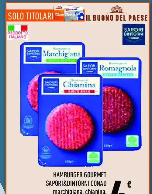 Hamburger gourmet Sapori&Dintorni Conad