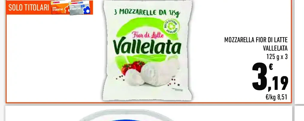 Mozzarella Fior di Latte Vallelata