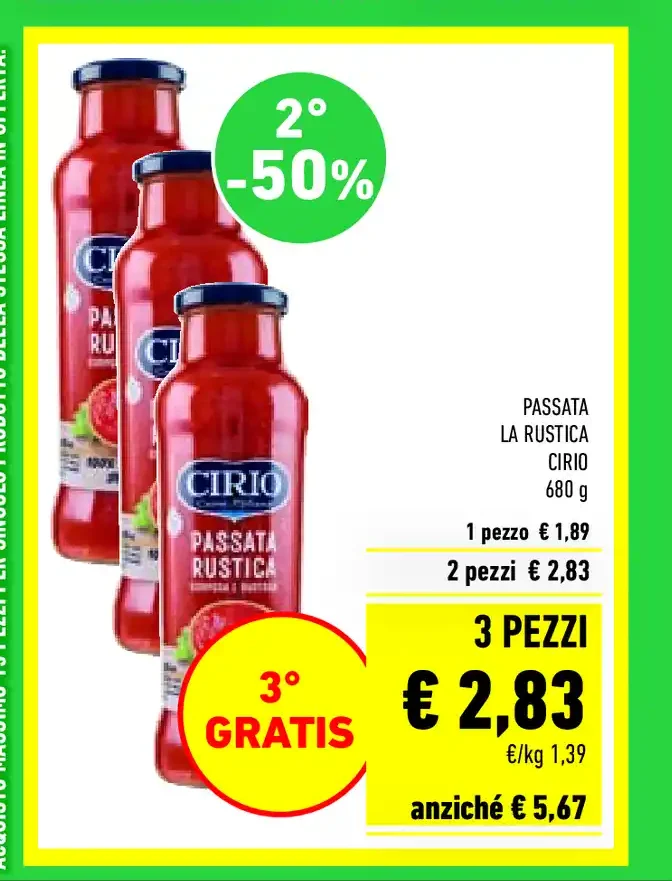 Passata La Rustica Cirio 680 g