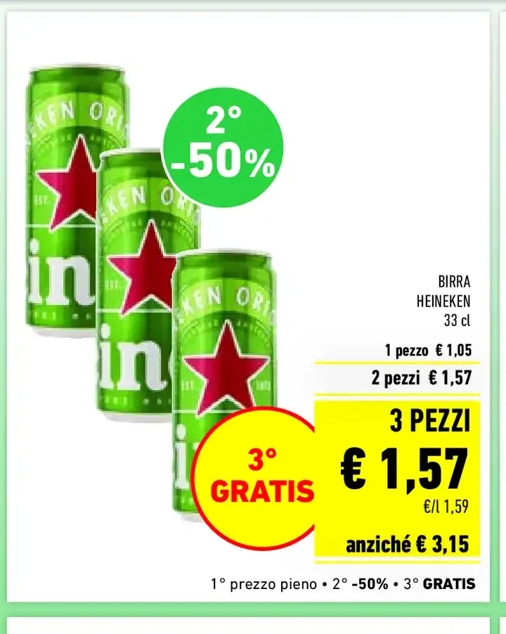 Birra Heineken 33 cl