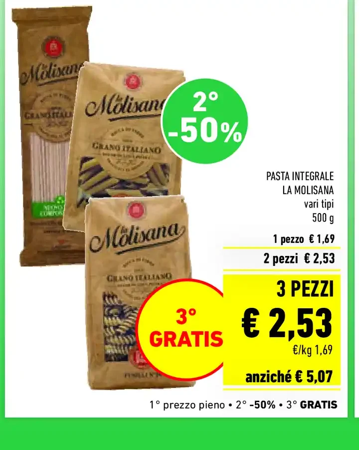 Pasta integrale La Molisana 500 g