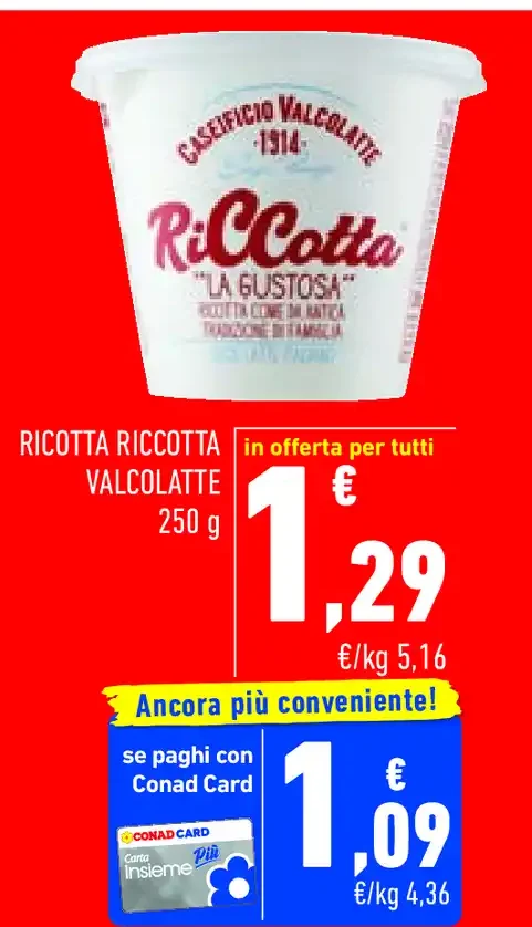 Ricotta Ricotta Valcolatte