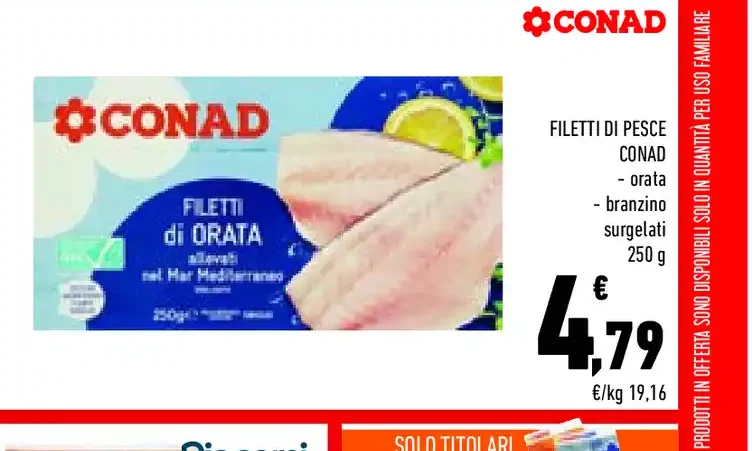 Filetti di pesce Conad