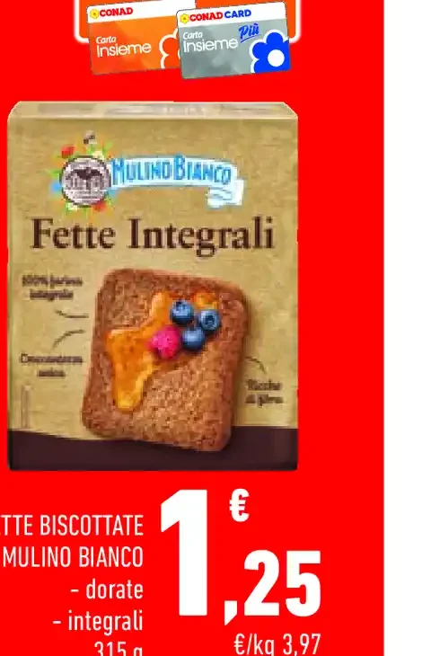 Fette biscottate Mulino Bianco