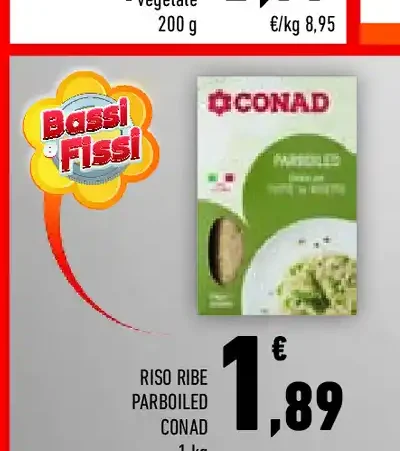 Riso Ribe parboiled Conad