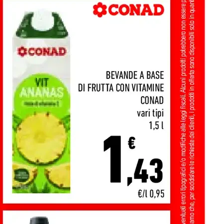 Bevanda all'ananas Conad