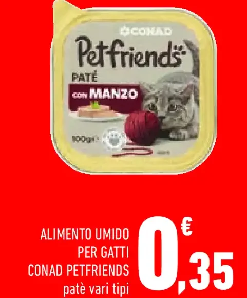 Alimento umido per gatti Conad Petfriends