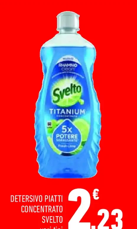 Detersivo piatti Svelto Titanium