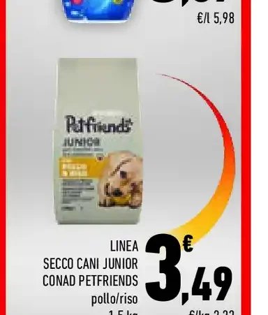 Secco cani junior Conad Petfriends