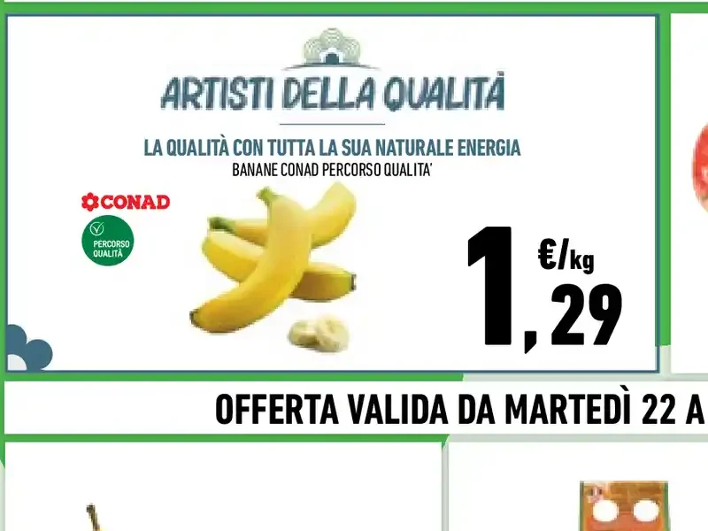 Banane Conad Percorso Qualità