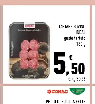 Tartare bovino Indal gusto tartufo