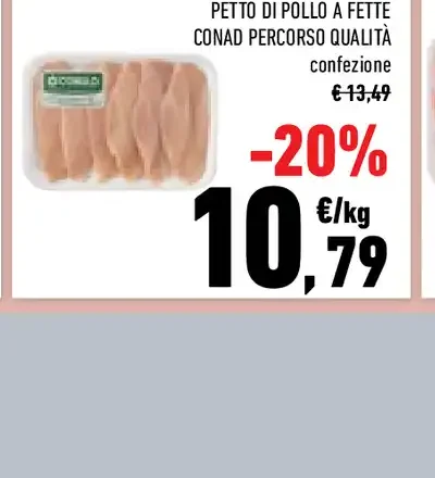 Petto di pollo a fette Conad Percorso Qualità