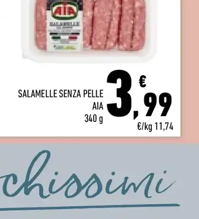 Salamelle senza pelle AIA