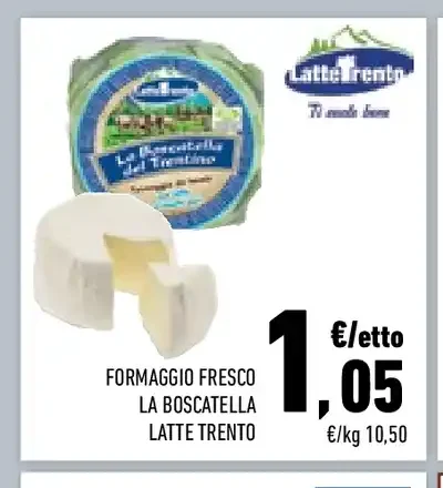 Formaggio fresco La Boscadella Latte Trento