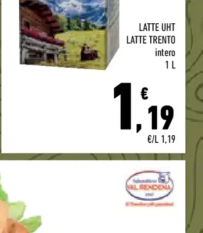 Latte UHT Latte Trento intero