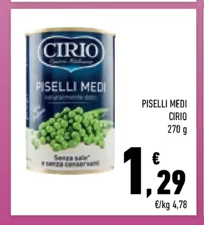 Piselli medi Cirio