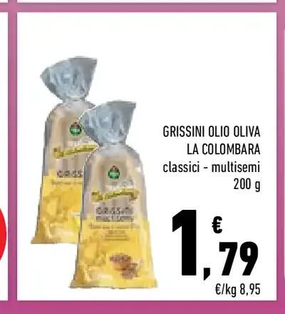 Grissini olio oliva La Colom bara