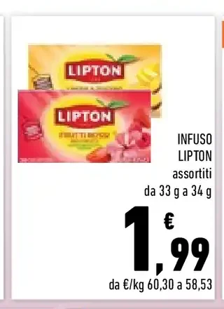 Infuso Lipton assortiti