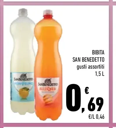 Bibita San Benedetto gusti assortiti
