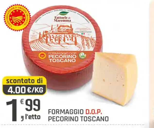 Formaggio D.O.P. Pecorino Toscano