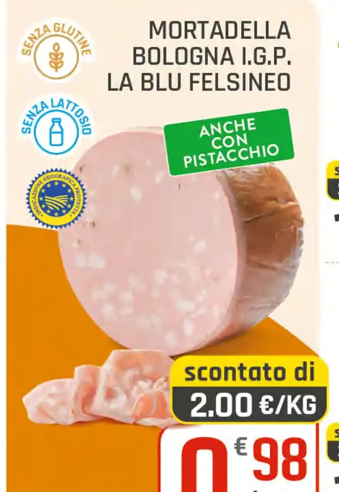 Mortadella Bologna I.G.P. La Blu Felsineo