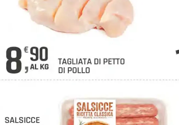 Tagliata di petto di pollo