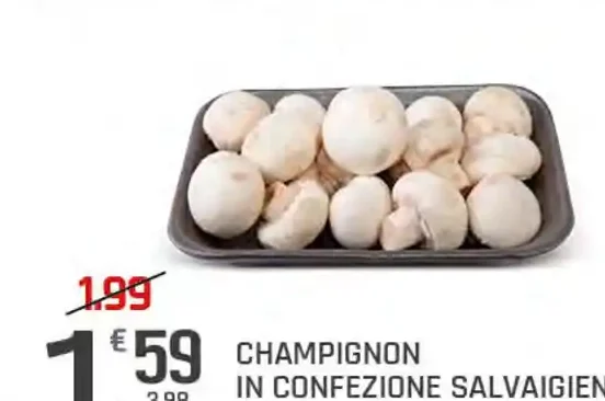Champignon in confezione salvagiene