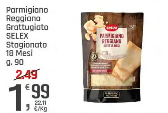 Parmigiano Reggiano grattugiato Selex