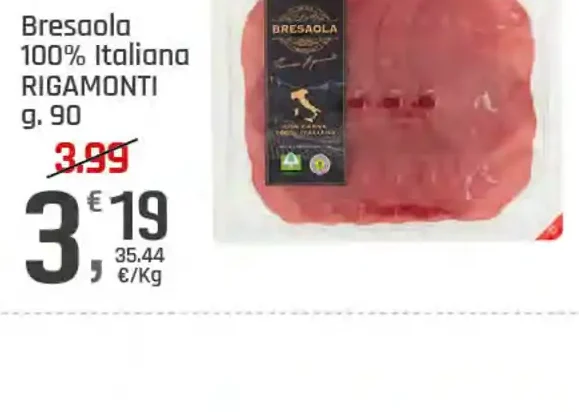 Bresaola 100% Italiana Rigamonti