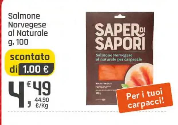 Salmone norvegese al naturale