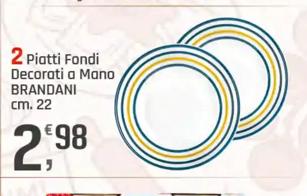Piatti fondi decorati